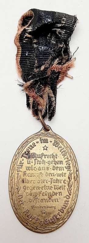 WW1 German Kyffhäuser Union Veteran's Medal with Swords
