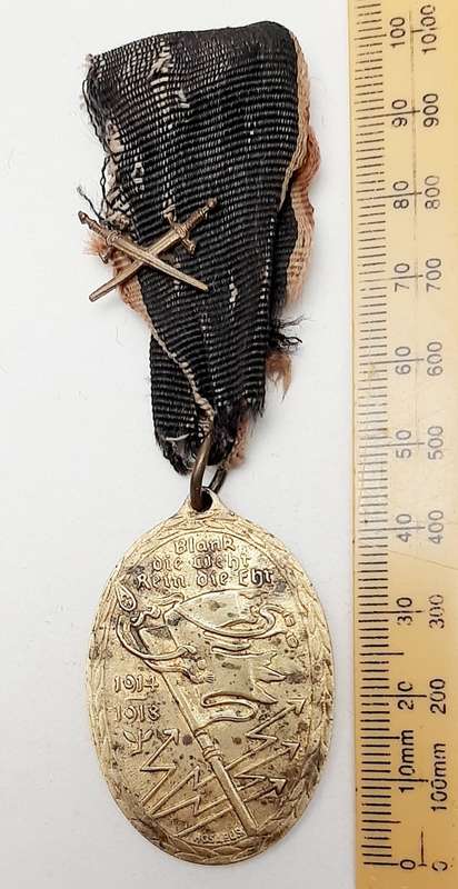 WW1 German Kyffhäuser Union Veteran's Medal with Swords