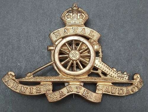 1930s Natal Field Artillery 2-Piece Construction Sweetheart Brooch