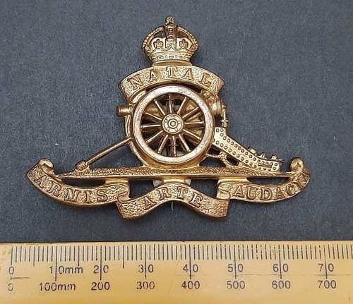 1930s Natal Field Artillery 2-Piece Construction Sweetheart Brooch