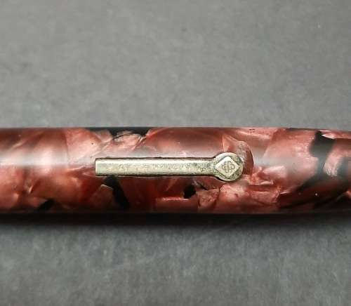 ** RARE:  Pair 14ct Gold Nib Conway-Stewart Fountain Pens w/ Oak Case (USED).**