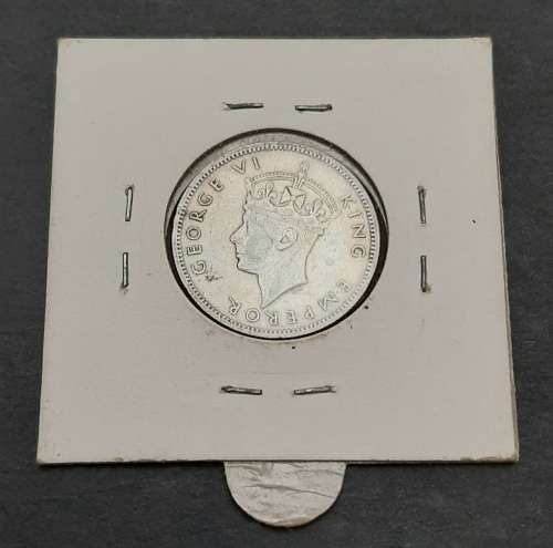 ** RARE : .925 Silver Southern Rhodesia 1939  1 Shilling Coin (VF).**