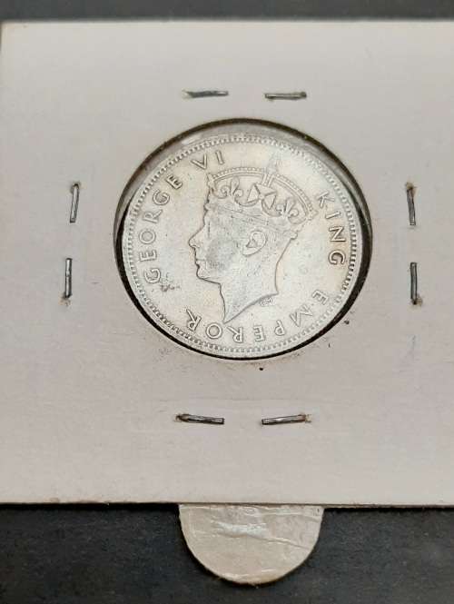 ** RARE : .925 Silver Southern Rhodesia 1939  1 Shilling Coin (VF).**