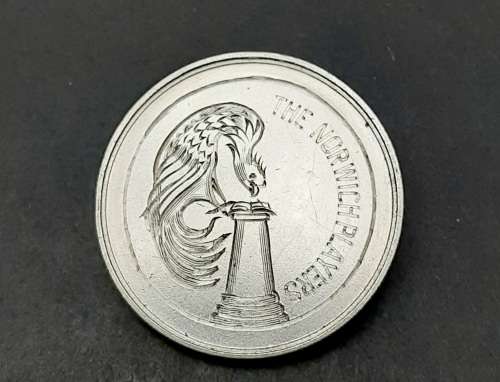 ** RARE : 1920s Norwich Players Dramatic Society .925 Silver Badge (Unmarked).**