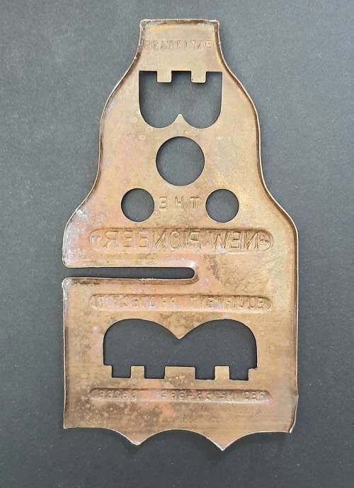 WW1 New Pioneer 1918 Pattern Equipment Protector Brass Panel 15cm x 8cm