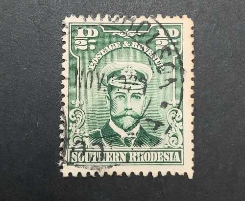 ** 1924 KGV Southern Rhodesia Green ½d Stamp (USED).**