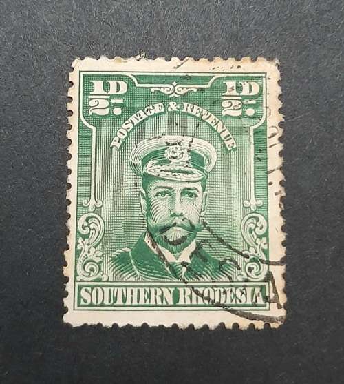 ** 1924 KGV Southern Rhodesia `Admiral` ½d Stamp (USED).**