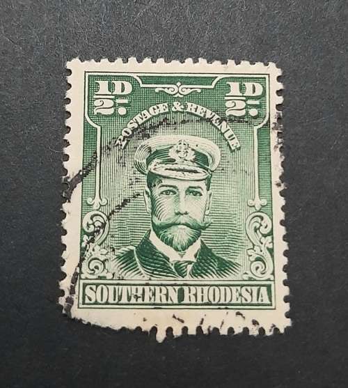 ** 1924 KGV Southern Rhodesia `Admiral`  ½d Stamp (USED).**