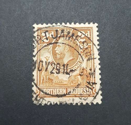 ** 1925 KGV Northern Rhodesia 2d Stamp (USED).**