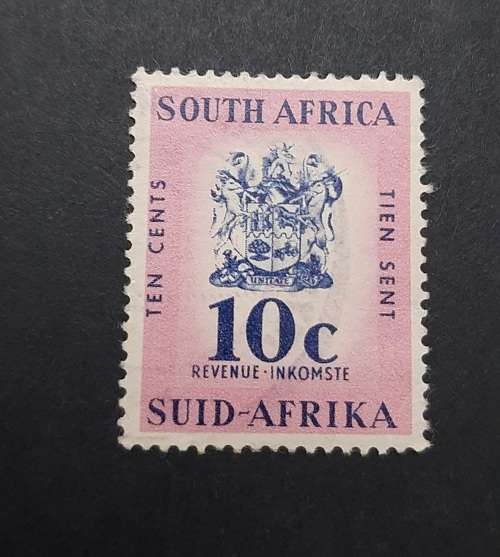 ** 1961 South Africa 10c Revenue Postage Stamp(USED)**