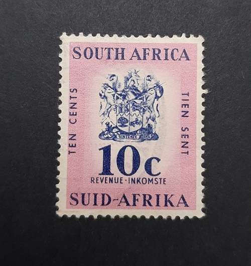 ** 1961 South Africa 10c Revenue Postage Stamp(USED)**
