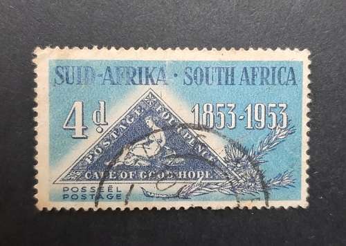 ** 1953 South Africa Cape of Good Hope 4d Stamp(USED)**
