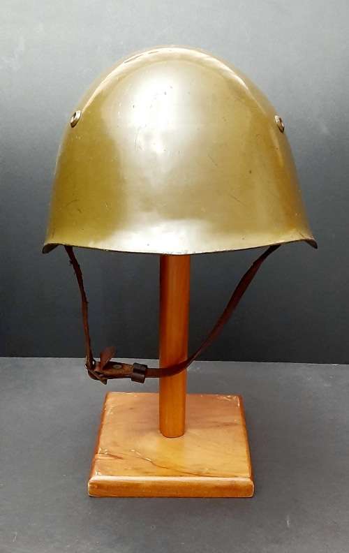 ** Border War : 1980s Bulgarian M72 Battle Damaged Steel Helmet w/ Liner & Chinstrap **