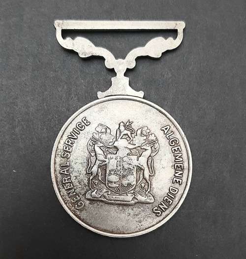 Rare 1st type 1983 SADF General Service Medal (rim numbered)