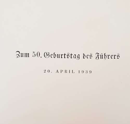 ** 1939 Adolf Hitler und Hamburg 1st Edition Pictorial Book (Verlag Broschek & Co.)**