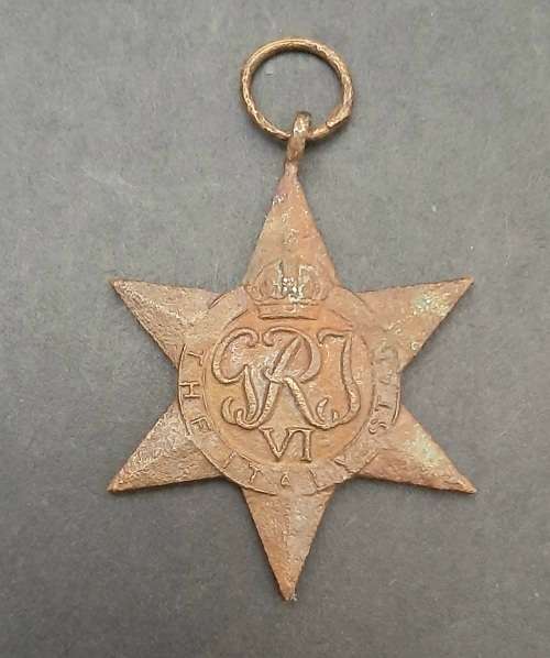 ** WW2  Full-Size Italy Star Medal (No Ribbon).**