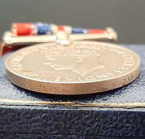 ** WW2  Full-Size British 1939-45  Medal w/ Ribbon att. Native Soldier.**