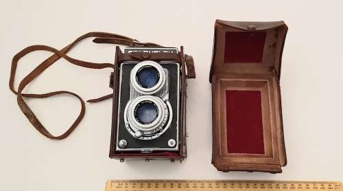 Rare Post-War Japanese Oplenflex Rektor No.8636 TLR Camera with Case