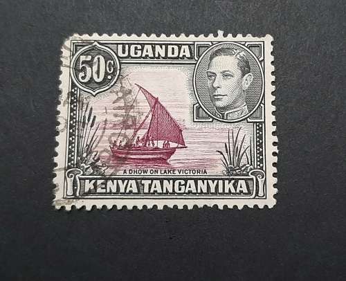 1938 KGVI Uganda, Kenya, Tanganyika 50c Stamp