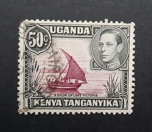 1938 KGVI Uganda, Kenya, Tanganyika 50c Stamp