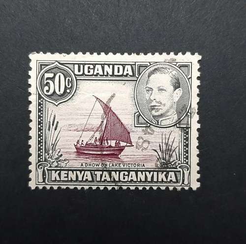 1938 KGVI Uganda, Kenya, Tanganyika 50c Stamp