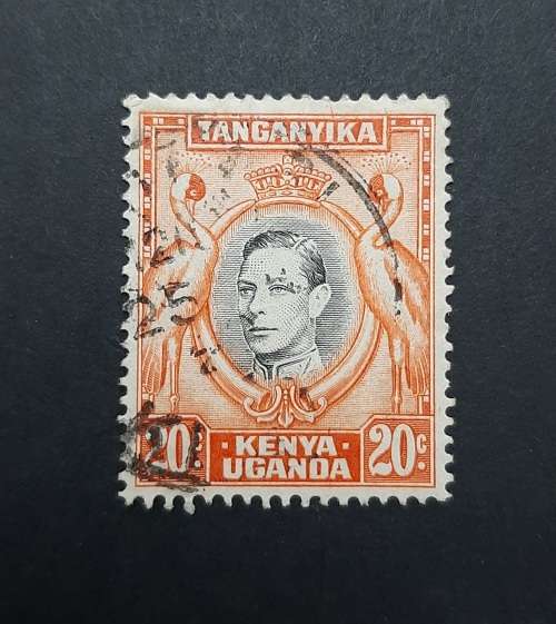 1938 KGVI Tanganyika, Kenya, Uganda 20c Stamp