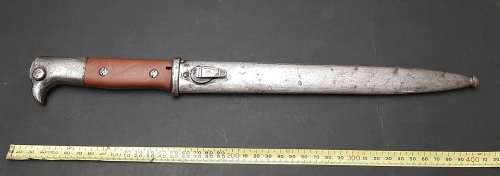 **RARE : WW1 German East Africa Schütztruppe kS98 - 84/98 Bayonet w/ Scabbard (42cm).**