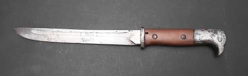 **RARE : WW1 German East Africa Schütztruppe kS98 - 84/98 Bayonet w/ Scabbard (42cm).**