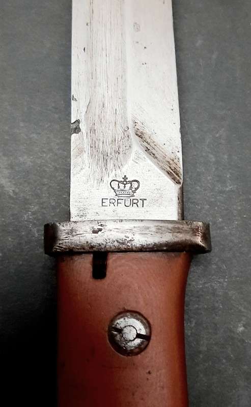 **RARE : WW1 German East Africa Schütztruppe kS98 - 84/98 Bayonet w/ Scabbard (42cm).**