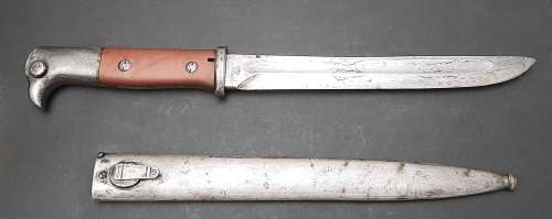 **RARE : WW1 German East Africa Schütztruppe kS98 - 84/98 Bayonet w/ Scabbard (42cm).**