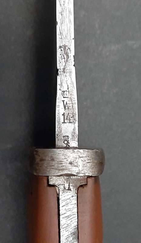 **RARE : WW1 German East Africa Schütztruppe kS98 - 84/98 Bayonet w/ Scabbard (42cm).**