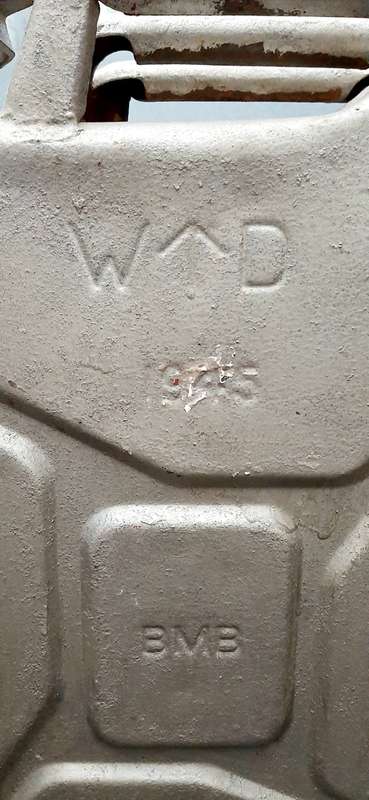 ** WW2 British War Department Marked Fuel `Jerrycan` Container (Dated: 1945).**