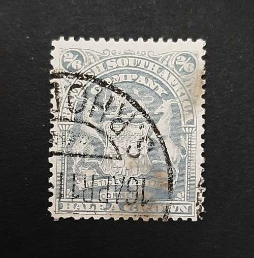 1906 Rhodesia British South Africa Company 2/6 Shilling Stamp