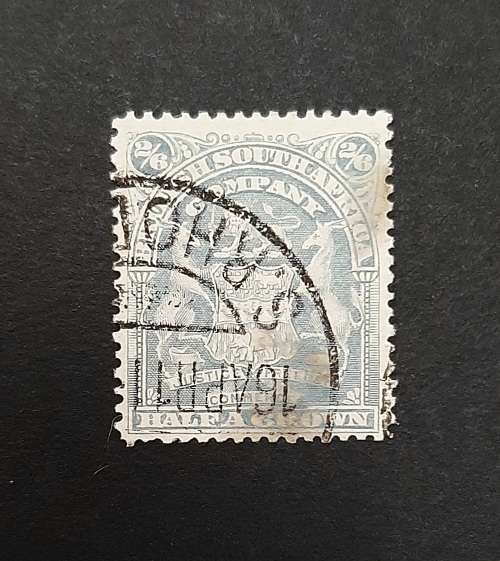 1906 Rhodesia British South Africa Company 2/6 Shilling Stamp