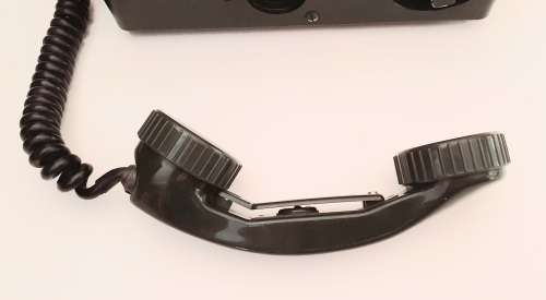 ** 1960s SADF Tele-71 Mark II Field Telephone w/ Webbing Harness (Complete).**