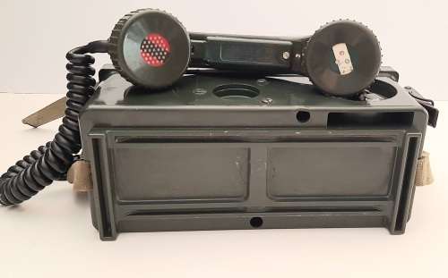 ** 1960s SADF Tele-71 Mark II Field Telephone w/ Webbing Harness (Complete).**