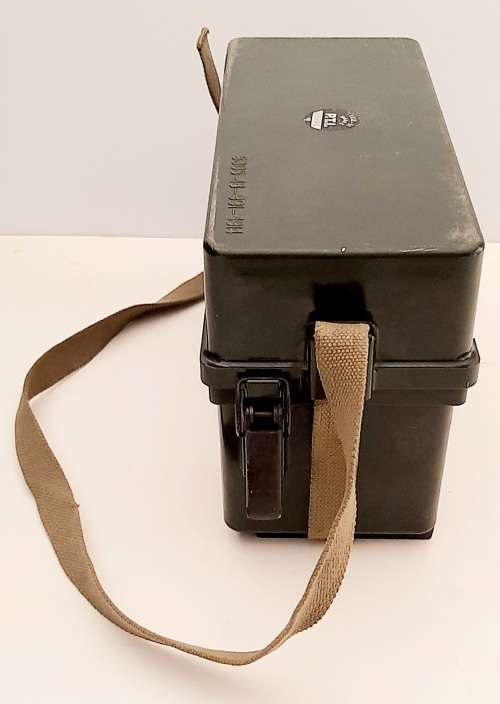 ** 1960s SADF Tele-71 Mark II Field Telephone w/ Webbing Harness (Complete).**