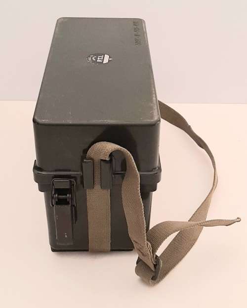 ** 1960s SADF Tele-71 Mark II Field Telephone w/ Webbing Harness (Complete).**