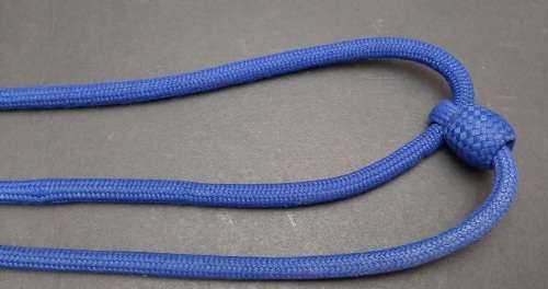 1980s South African Police Blue Whistle Retention Lanyard
