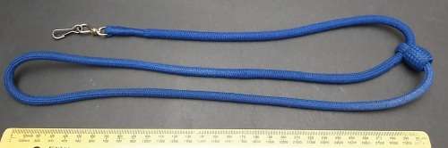 1980s South African Police Blue Whistle Retention Lanyard
