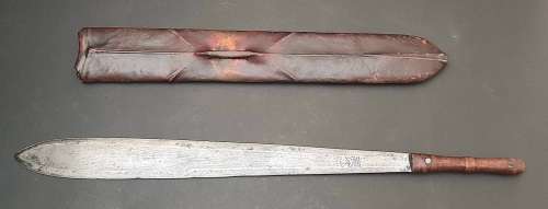 1950s Kenyan Seme Sword with Scabbard - 61 cm