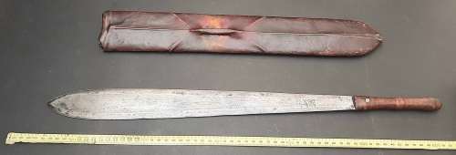 1950s Kenyan Seme Sword with Scabbard - 61 cm
