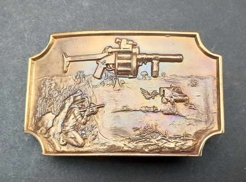 Commemorative SADF Border War Bronze 40mm Grenade Launcher Belt Buckle