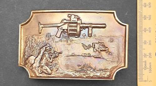 Commemorative SADF Border War Bronze 40mm Grenade Launcher Belt Buckle