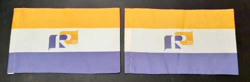 South African Political 20th Anniversary Konserwatiewe Party/Conservative Party Pennants (×2)
