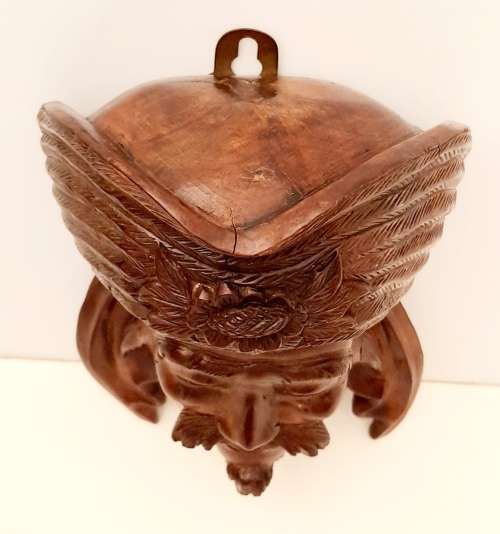 **EXQUISITE : Early 20th Century Chinese Handcarved Uyghur Tribesman Hardwood Mask (23cm x 15cm).**