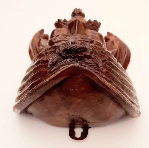 **EXQUISITE : Early 20th Century Chinese Handcarved Uyghur Tribesman Hardwood Mask (23cm x 15cm).**