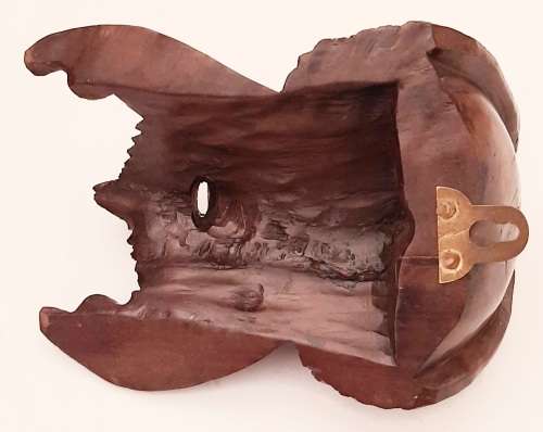 **EXQUISITE : Early 20th Century Chinese Handcarved Uyghur Tribesman Hardwood Mask (23cm x 15cm).**