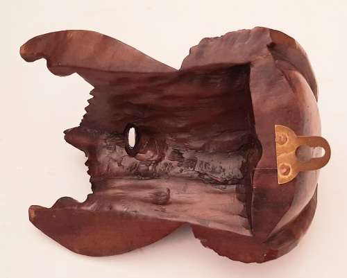 **EXQUISITE : Early 20th Century Chinese Handcarved Uyghur Tribesman Hardwood Mask (23cm x 15cm).**