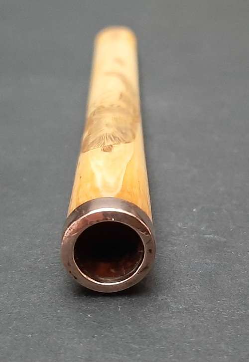 ** STUNNING: 9ct Gold Mounted Edwardian Gent`s Engraved Cheroot / Cigarette Holder (11cm).**